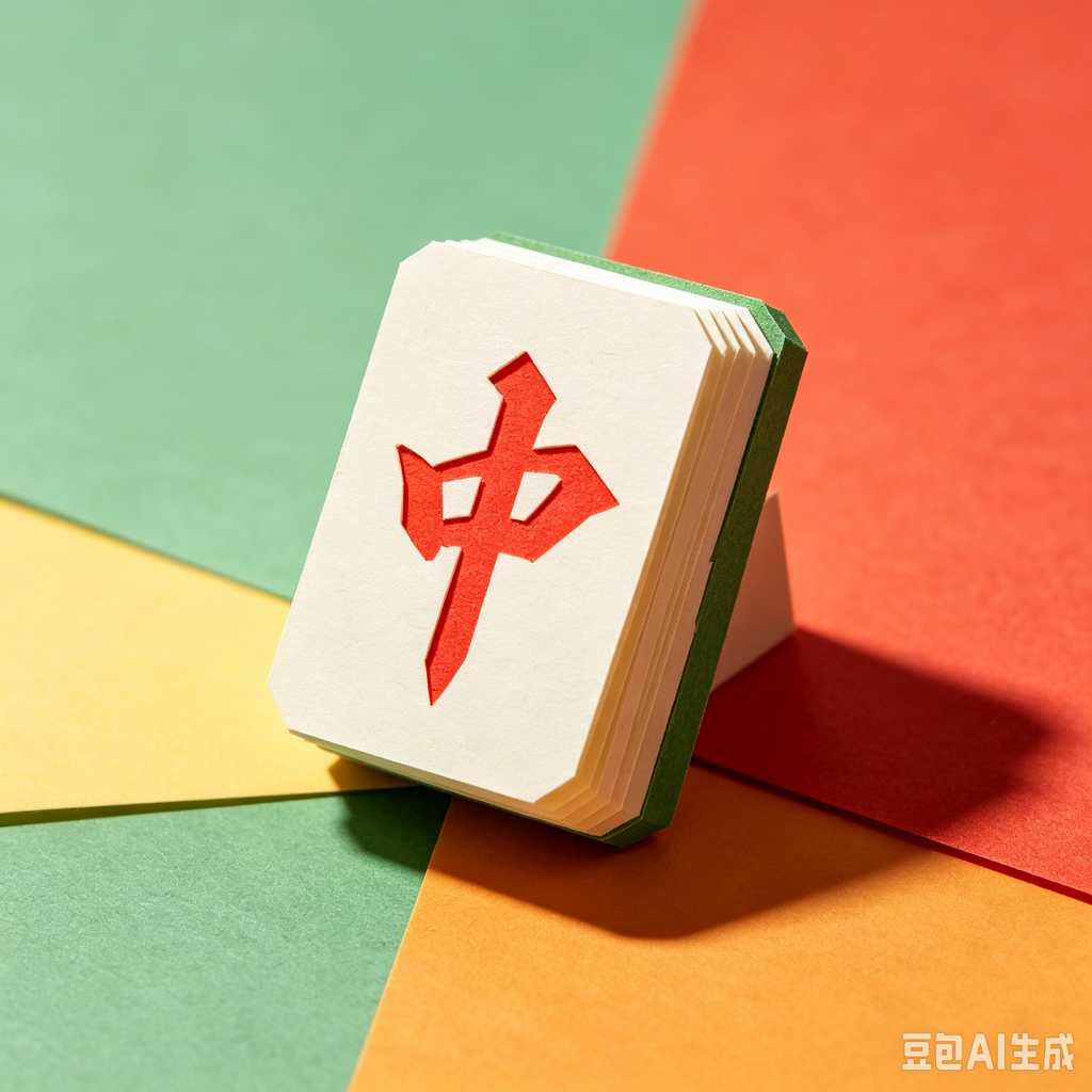 printed logo mahjong set