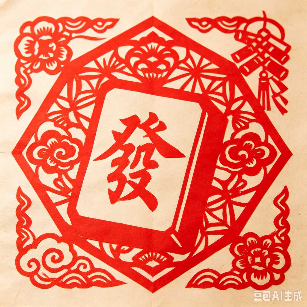 antique style mahjong set